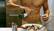 Nude with Food and Drinks